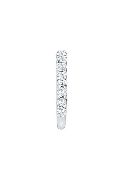 ELLI Ohrringe Tekli Kulaklık Zirkona Kristal Trend 925 Gümüş