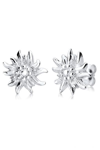 ELLI Ohrringe Traditionell Edelweiß Filigran 925 Silber