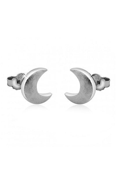 Nenalina Ohrringe Stecker Halbmond Astro Look 925 Sterling Silber