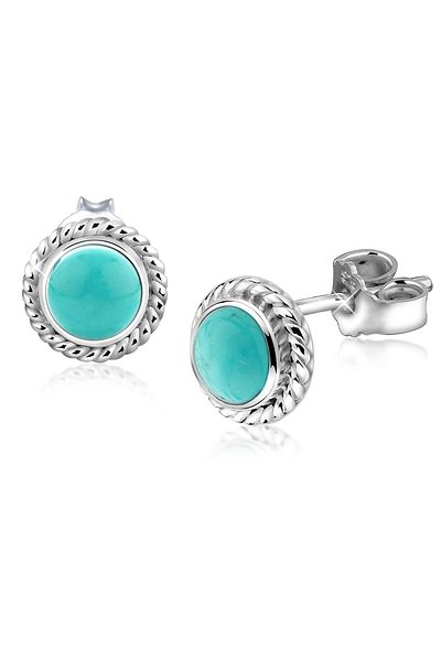 Nenalina Ohrringe Boho Howlith Geburtsstein Aralık 925 Silber