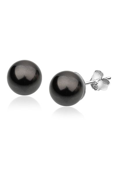 Nenalina Ohrringe Klassisch Synthetische Perle 925 Silber
