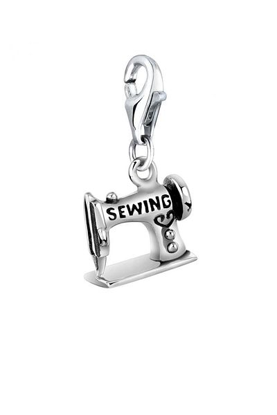 Nenalina Charm Nähmaschine Anhänger Hobby 925 Sterling Silber