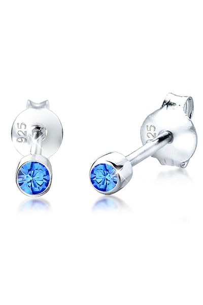 ELLI Ohrringe Kinder Basic Kristalle 925 Silber