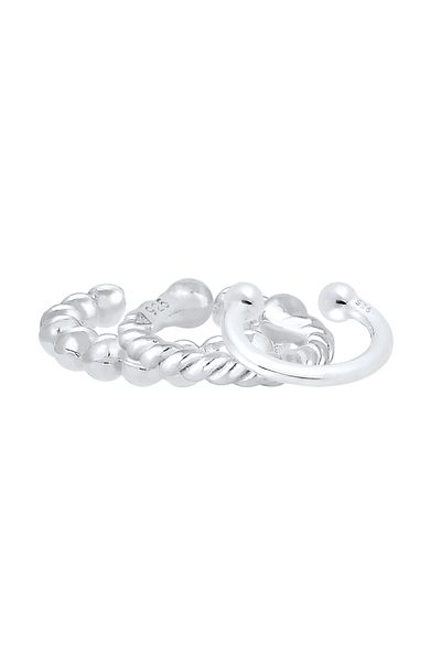 ELLI Ohrringe Earcuff 3er Set Kugel Geo Minimal 925 Silber