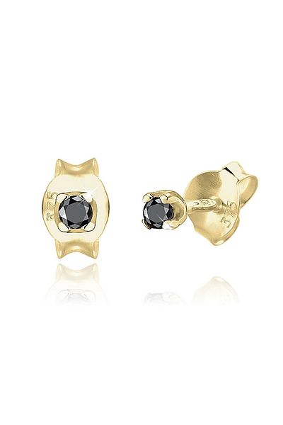 ELLI Ohrringe Stecker Temel Diamant (0,03 ct.) 375er Gelbgold
