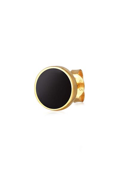 KUZZOI Ohrringe Basic Kreis Geo Trend Emaille 925 Ayar Gümüş