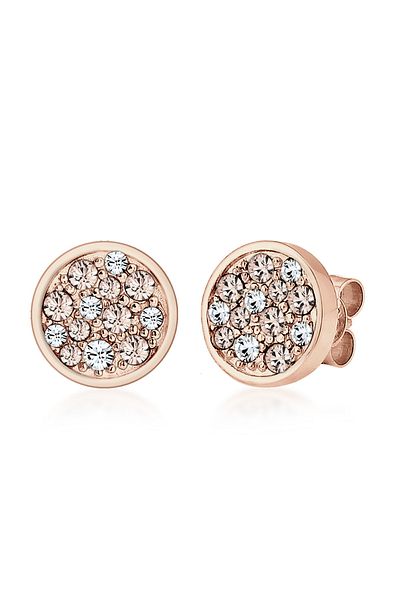 ELLI Ohrringe Kreis Kristalle 925 Sterling Silber