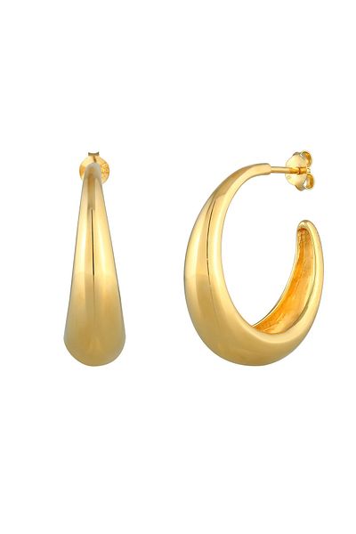 ELLI Ohrringe Creolen Hänger Chunky Hoops Basic Cool 925 Silber