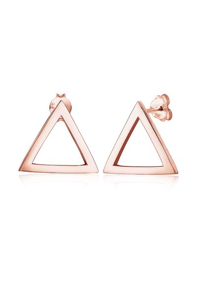 ELLI Ohrringe Stecker Dreieck Geo Minimal Trend Basic 925 Silber
