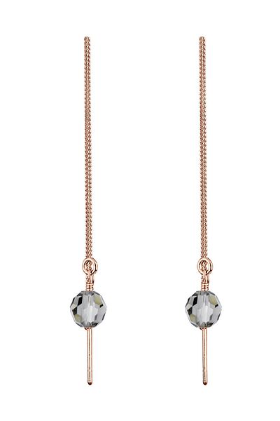 ELLI Ohrringe Kette Kugel Kristalle Eleganz Silber