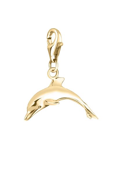 Nenalina Charm Anhänger Delfin Maritim Kettenanhänger 925 Silber