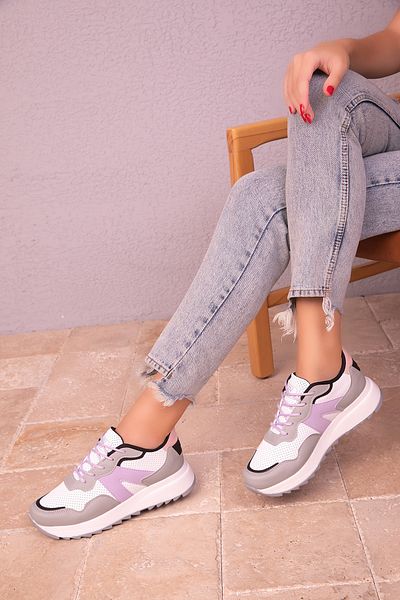 SOHO Ice-White-Lilac Women's Sneaker 18324