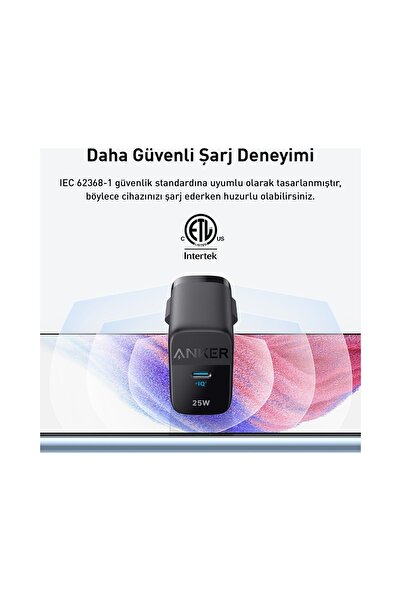 Anker Anker 312  PPS Destekli 25W USB-C Şarj Cihazı - A2642