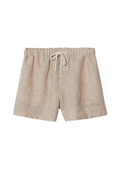 MANGO Woman Dámské hnědé šortky a Bermudy27907877