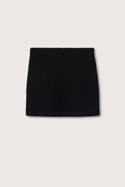 MANGO Woman Černá dámská sukně 27062885