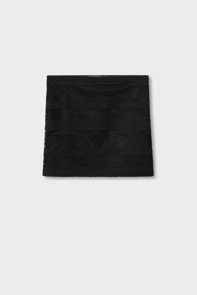 MANGO Woman Černá dámská sukně 27009207