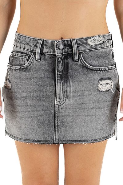 SUPERDRY Спідниця жіноча Дівчата Випрана чорна