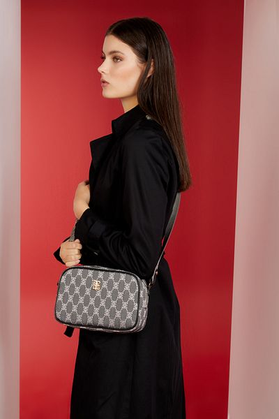 Pierre Cardin Γκρι γυναικεία τσάντα ώμου 05PO23K1669