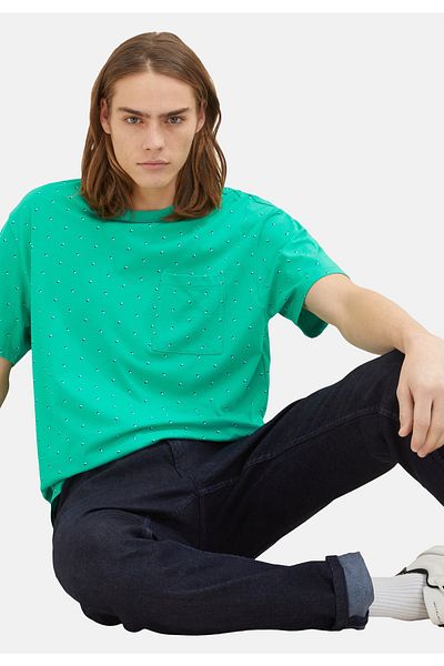 Tom Tailor T-Shirt Kurzarmshirt mit Brusttasche