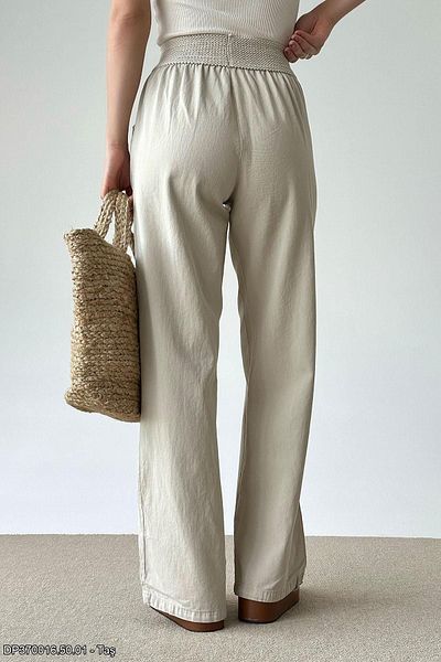 Laluvia Hose mit elastischem Bund in Stein