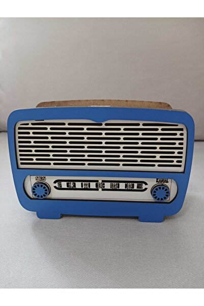 Şirin Lazer Νοσταλγικό ραδιόφωνο-κουμπαράς Μπλε λευκό