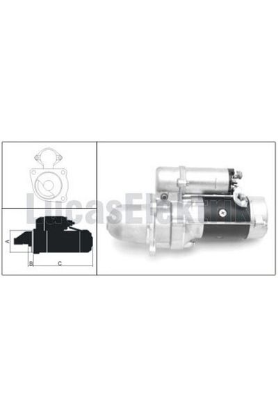 LUCAS MARS MOTOR 24V 4.5KW 10 DIS 28 MT BMC PROF DELCO TIP - LUCAS LES0202