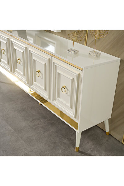 Eymense Rosa Gold Modern Konsol