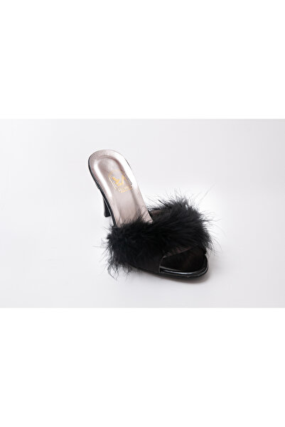 HAUKS SHOES Zestre-logodnă-henna-nunta papuci de exterior rochie de seară cu cataramă cu strasuri cu bandă cu blană