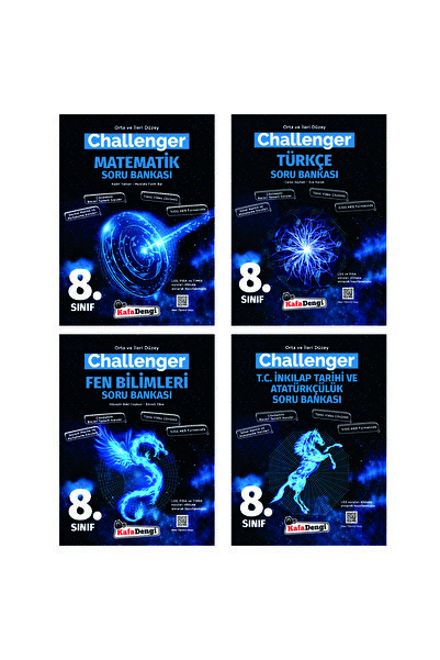 Kafa Dengi Yayınları 8.Sınıf Challenger Matematik Türkçe Fen İnkılap Soru Ban...