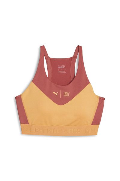 Puma W First Mile High Impact Bra Orange Women's Sports Bra