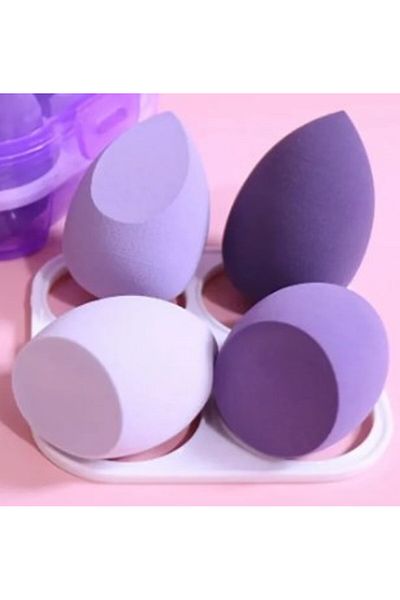 Neler Geldi Neler Makeup Sponge 4-Pack Boxed, Egg Sponge, Pear Sponge, Foundation Sponge, Makeup Feeding Sponge