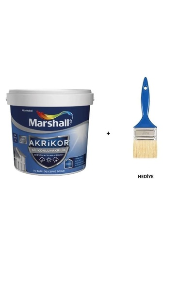 Marshall Akrikor Silikonlu Akrilik 2,5kg T2(F4.10.78) Fırça Hediyeli
