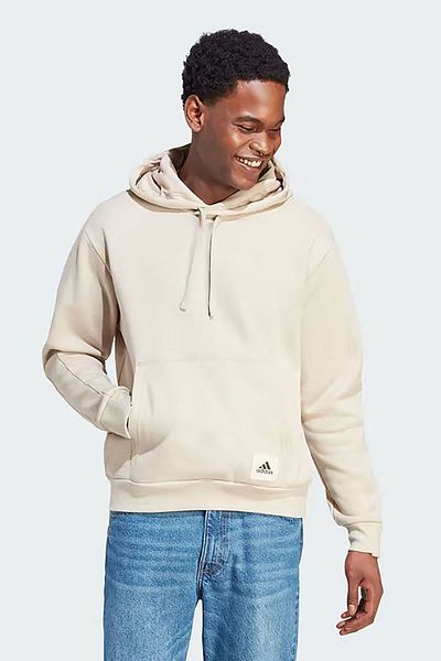 Mens beige on sale adidas hoodie