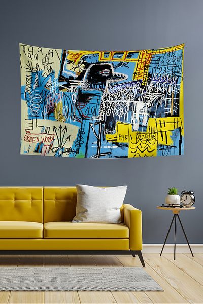Vagonik Jean-Michel Basquiat Bird on Money 1981 Covor de perete
