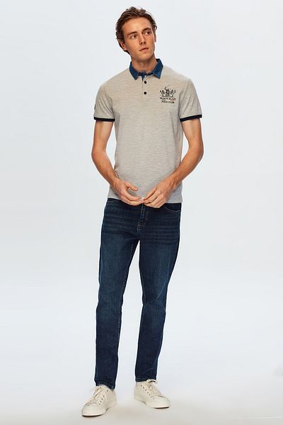 Monte Blaze PL4104 MONTE BLAZE POLO T-SHIRT-GRAY