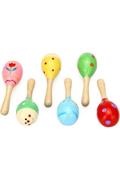 Neler Geldi Neler Mini Marakas Bebek Çıngırak Ahşap Cıngıldak Ahşap Marakas 1...