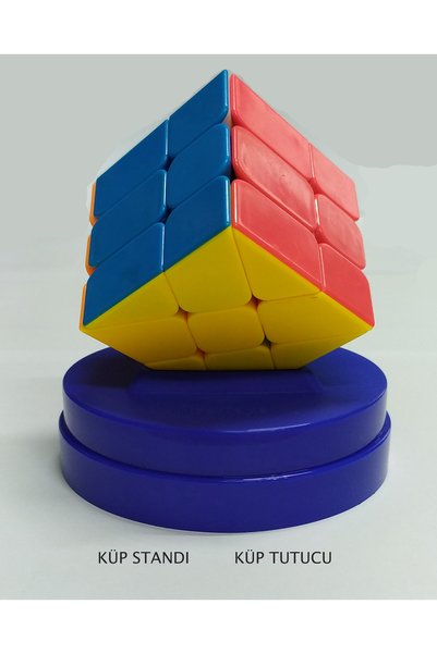 MRSTOYS Rubik Cube Stand Intelligence cube stand Cube holder professional Decompression Cube Stand-Blue