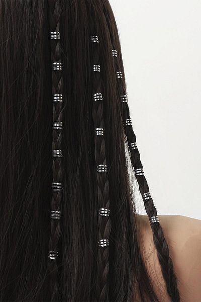 BAHELS Silver Bohema Hair Earring Set 6 Pieces