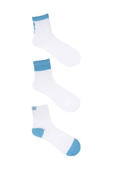 The Socks Company 23SDCR974P Șosete de tenis pentru bărbați, 3 piese, albastre