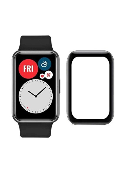 Nezih Case Huawei Band 8 Uyumlu Güçlendirilmiş PMMA Pet Saat Ekran Koruyucu