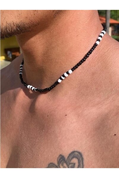 İsabella Accessories Unisex Kum Boncuk Kolye - Erkek Kolyesi