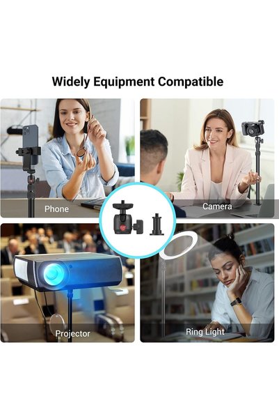 VipDeluXe Table Clamp Camera Tripod 360 Ball Head Camera Tripod