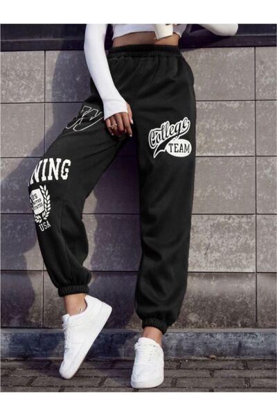 Altamira Μαύρο εμπριμέ γυναικείο φούτερ