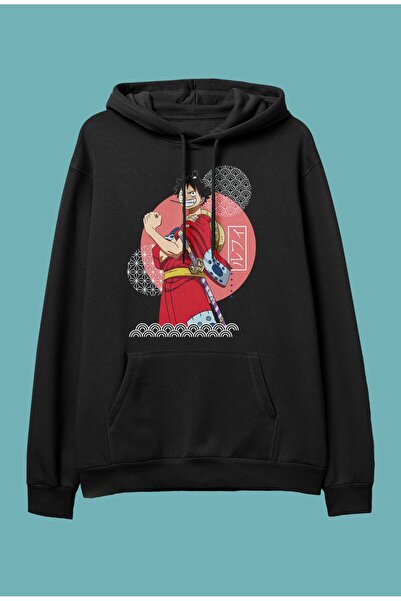 CONSTRAİN Oversize One Piece Monkey D. Luffy Anime Personaj Imprimat Design S...