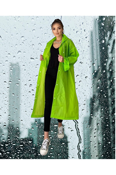 Shopiolog Γυναικείο Ανδρικό Αδιάβροχο Unisex Μαύρο Αδιάβροχο Eva με κουκούλα με κουμπωτά