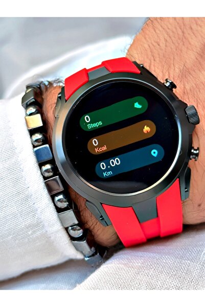 Reward Kırmzı Renk Rewatch Nabızölçer Adımsayar Uyku Takibi Müzik Dinleme Akıllı Kol Saati + BİLEKLİK