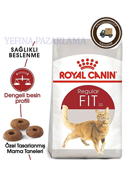 Royal Canin Fit 32 Yetişkin Kedi Maması 2 kg Adult Cat Food Kısır Olmayan Ked...