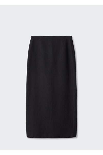 MANGO Woman Yırtmaçlı uzun etek