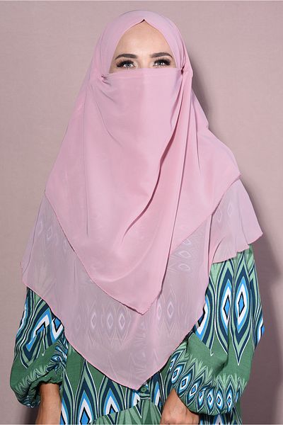 Nowa Scarf Hijab Medium Size Ready Chiffon Souffle Khimar