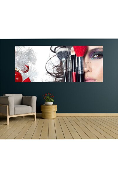 HDART Soyut Modern Kadın Kuaför Makyaj Malzemeleri Duvar Kanvas Tablo Tablosu